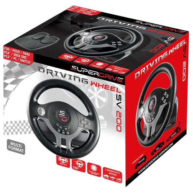 Subsonic Multi-Platform SV 200 Steering Wheel With Pedals